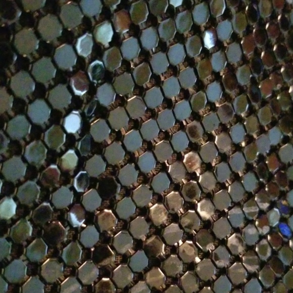 2/$25 Black Beaded Metal Vintage Evening Bag - Picture 6 of 7